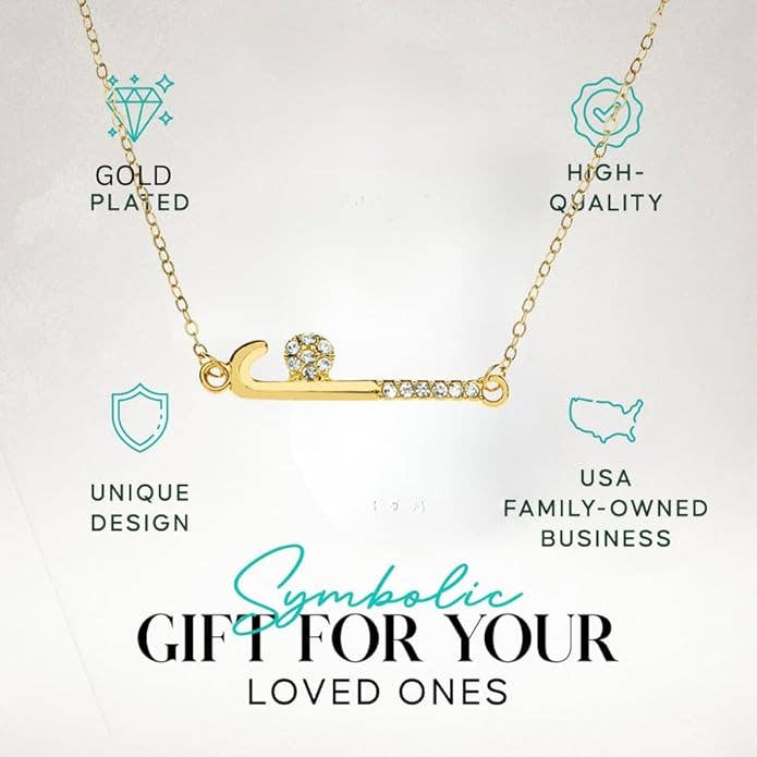 Field Hockey Stick Necklace