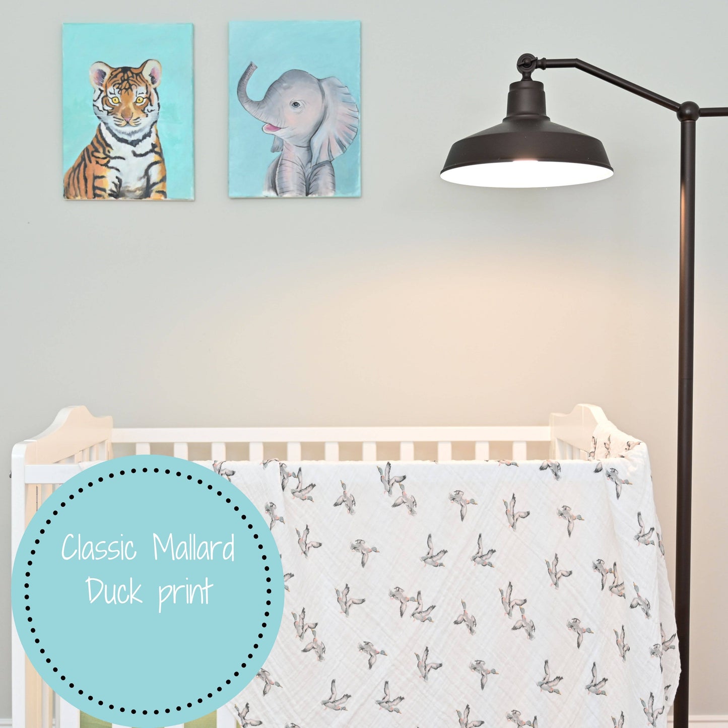 Quackin'up Baby Muslin Cotton Swaddle Blanket