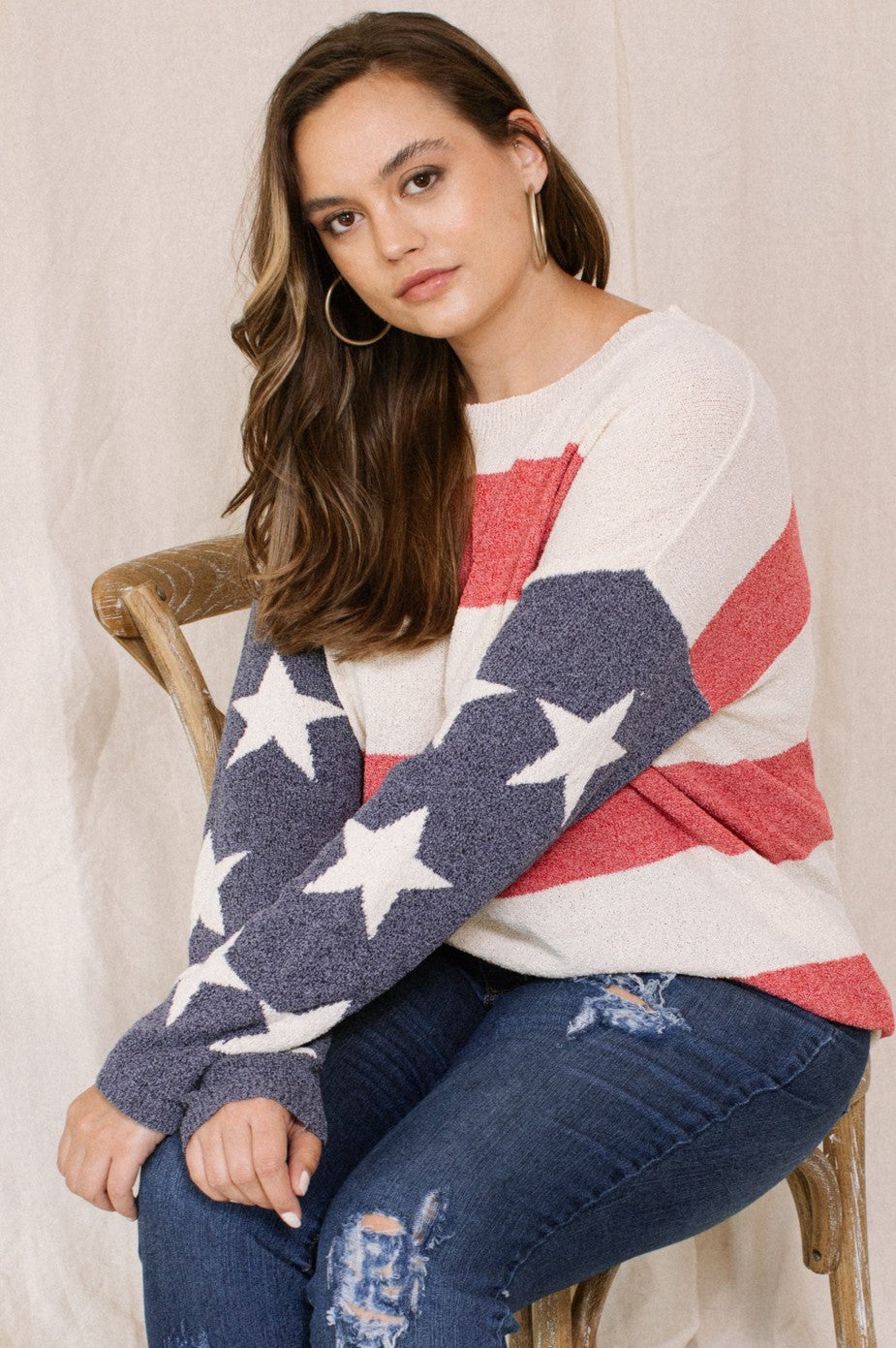 Stars and Stripes Knitted Sweater