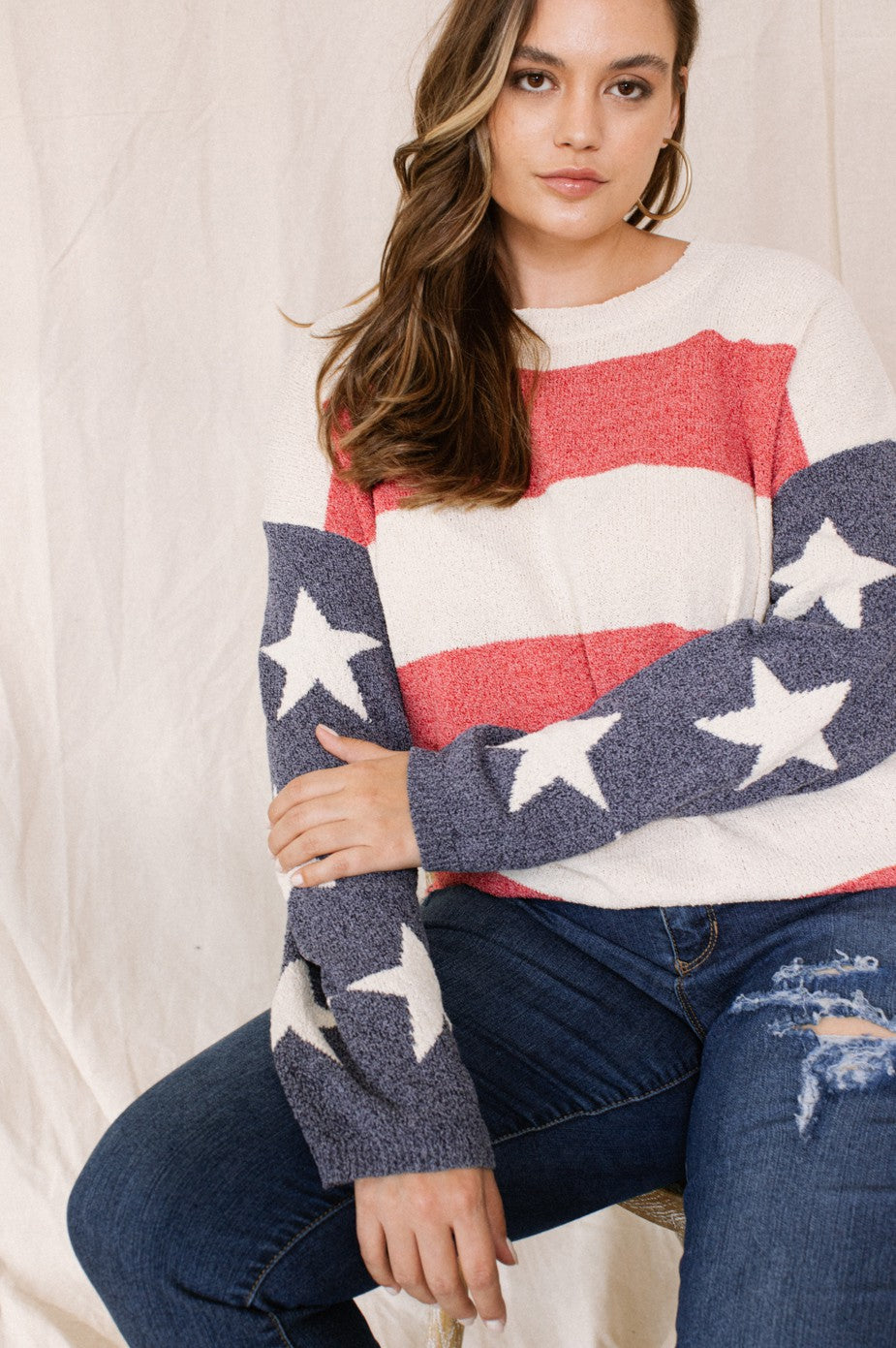 Stars and Stripes Knitted Sweater