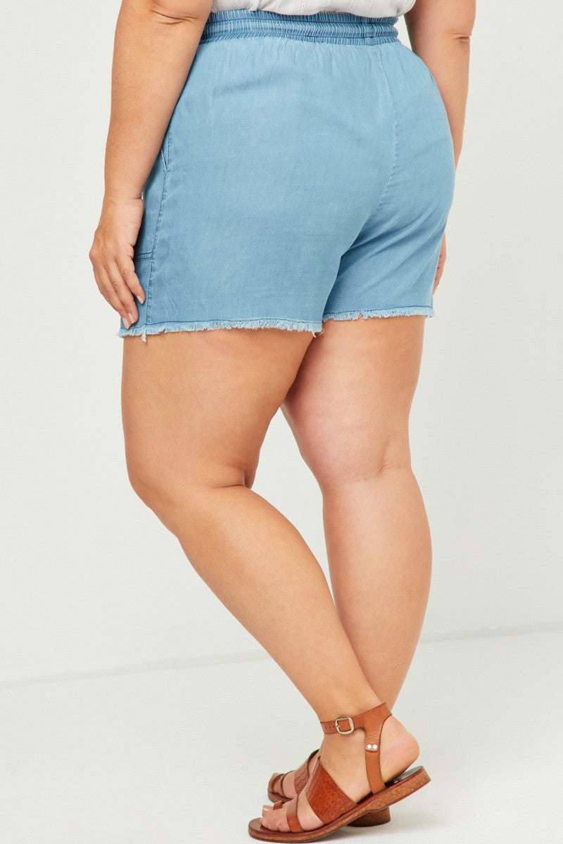 Lightweight Denim Shorts