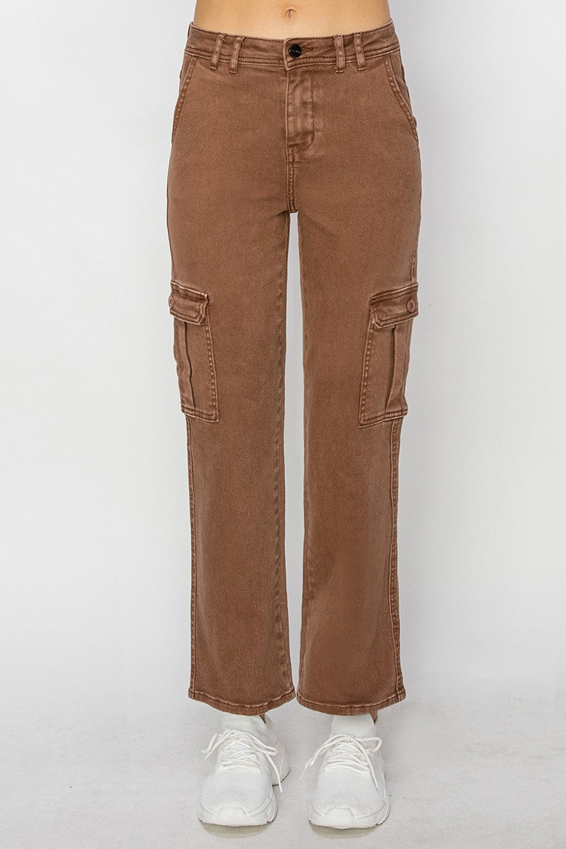 Risen Espresso Cargo Denim