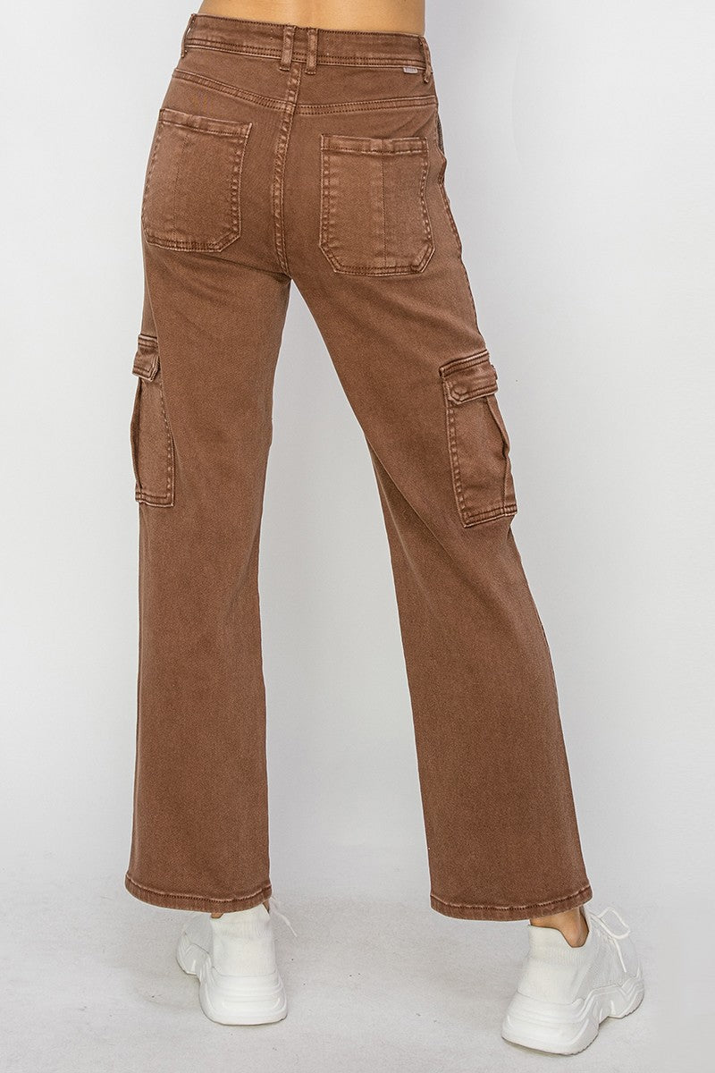 Risen Espresso Cargo Denim