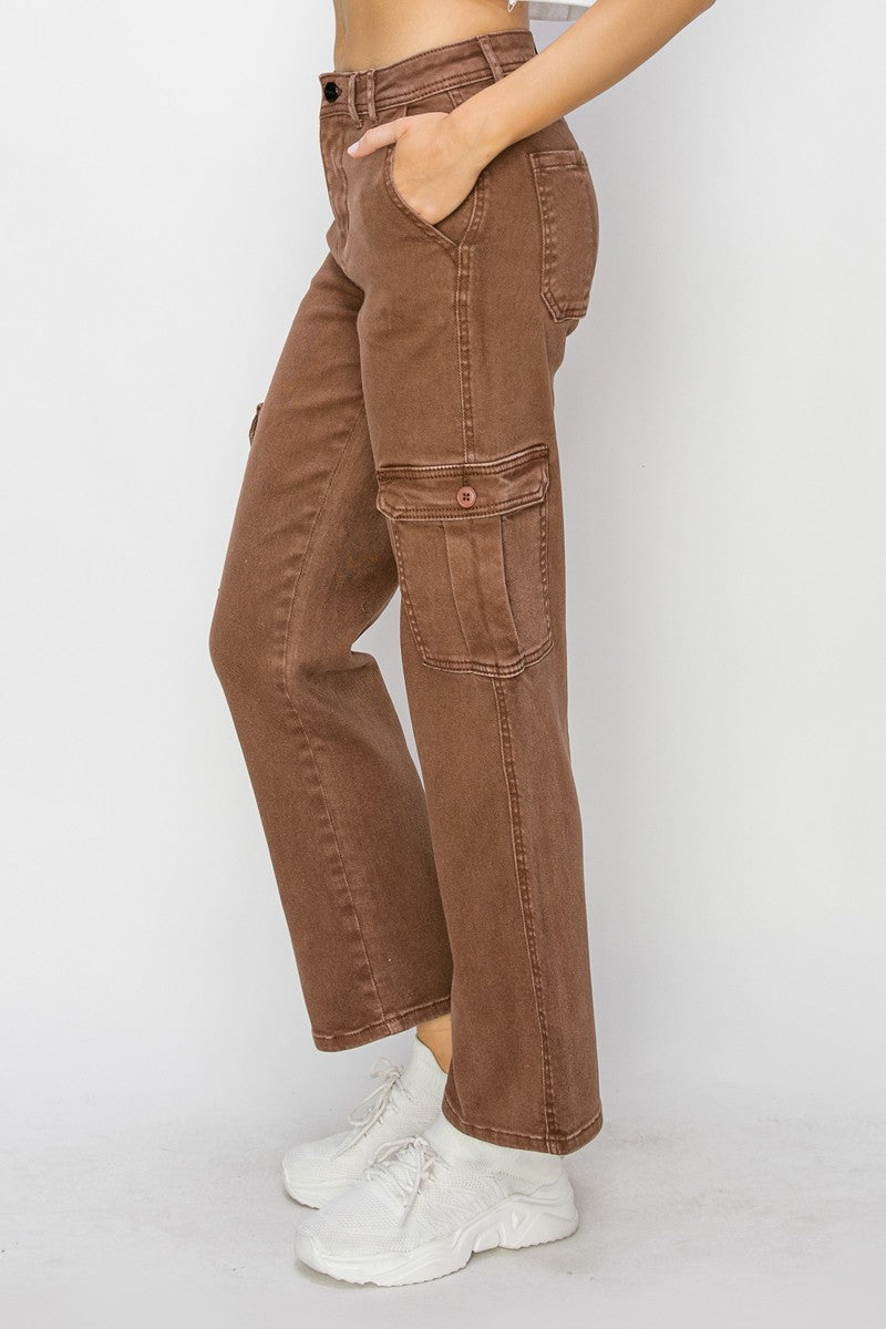 Risen Espresso Cargo Denim