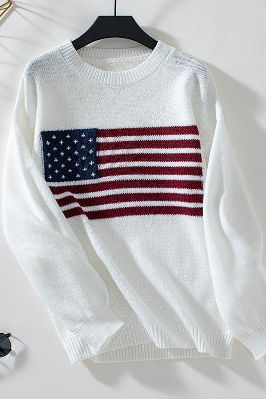 American Flag Sweater
