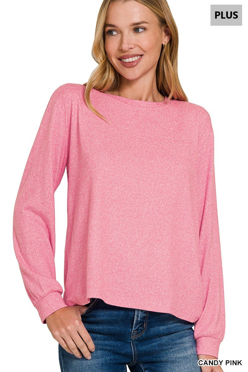 Candy Pink Super Soft Long Sleeve Top