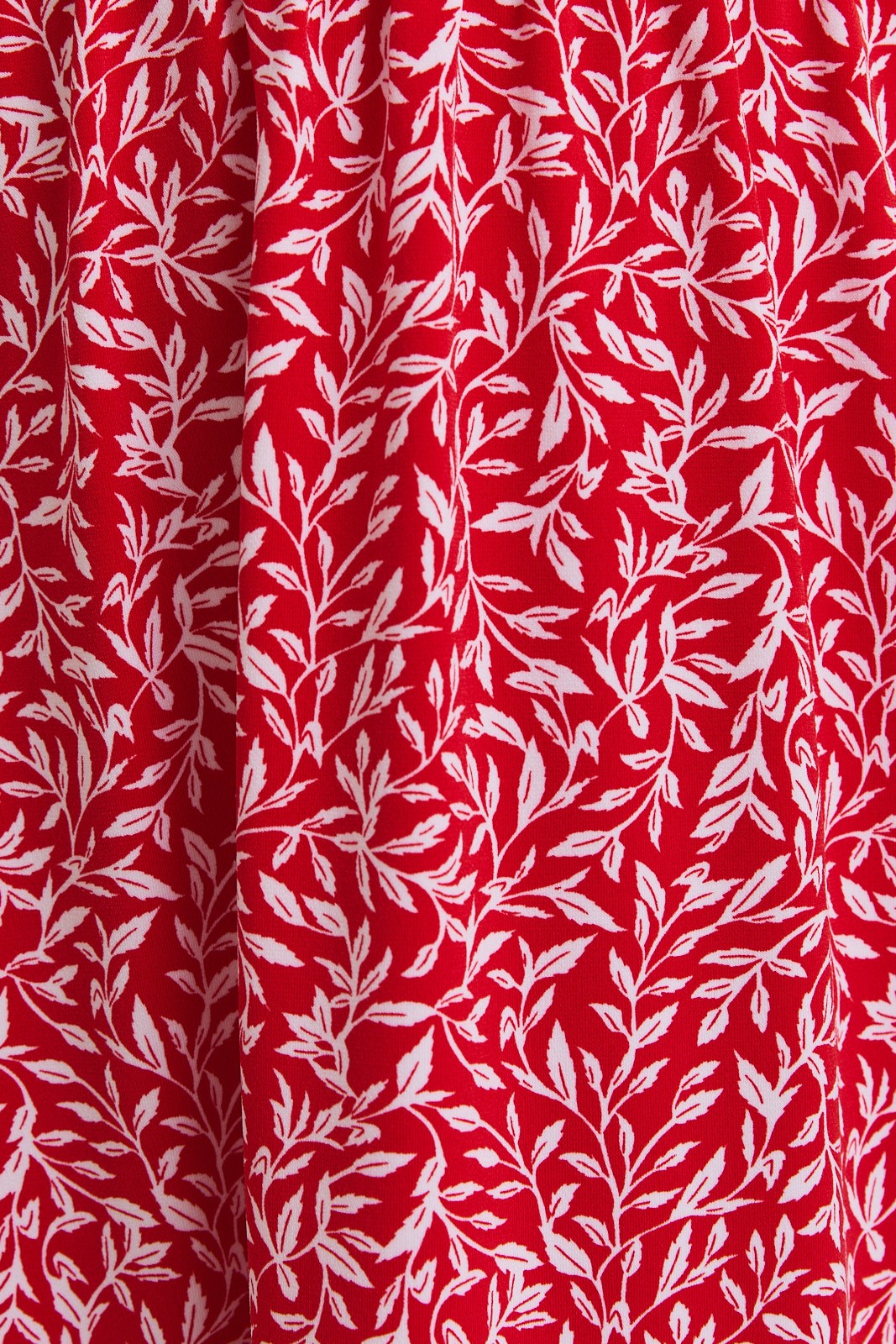 Red/White Floral Tie Strap Mini Dree