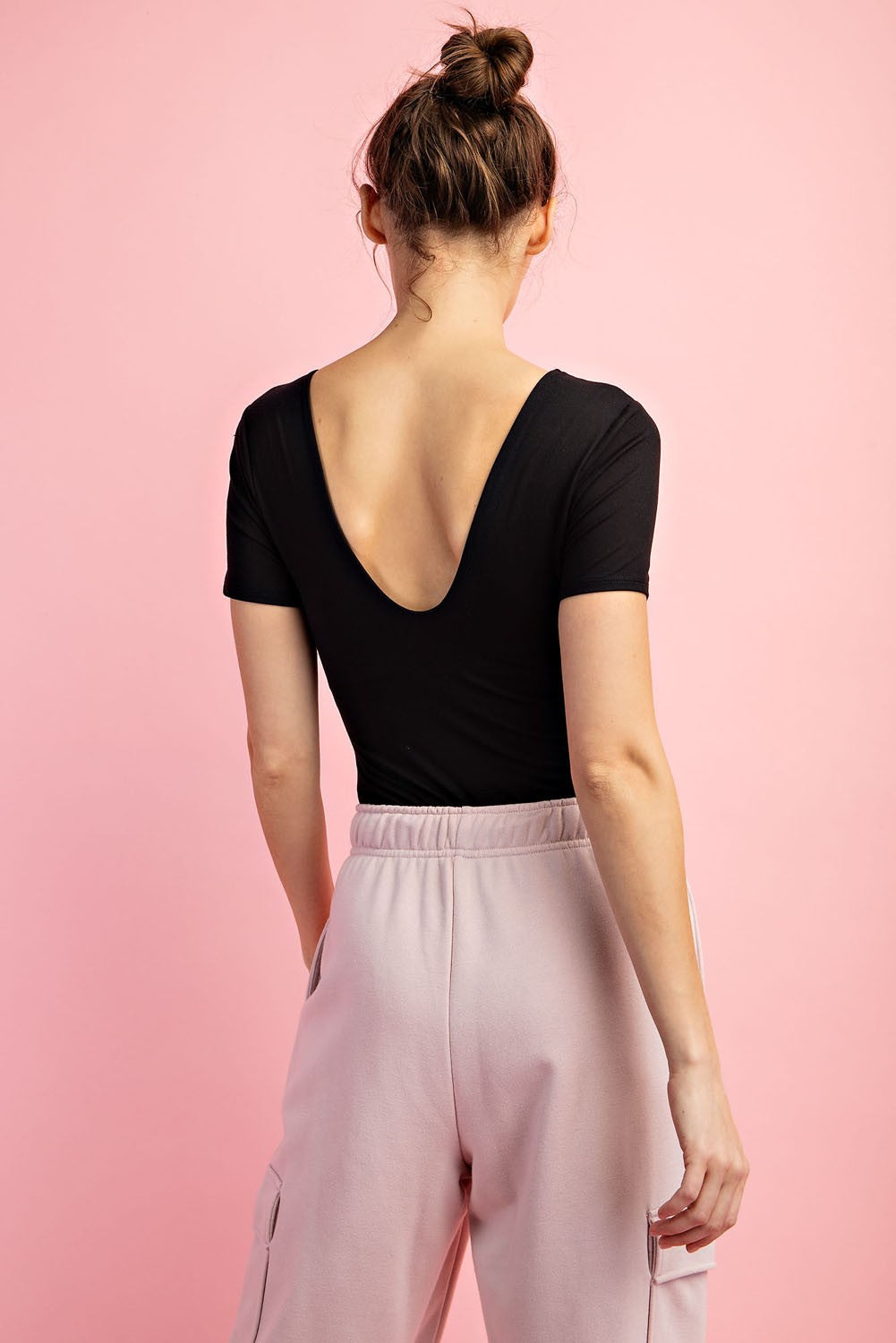 Black Short Sleeve Bodysuit