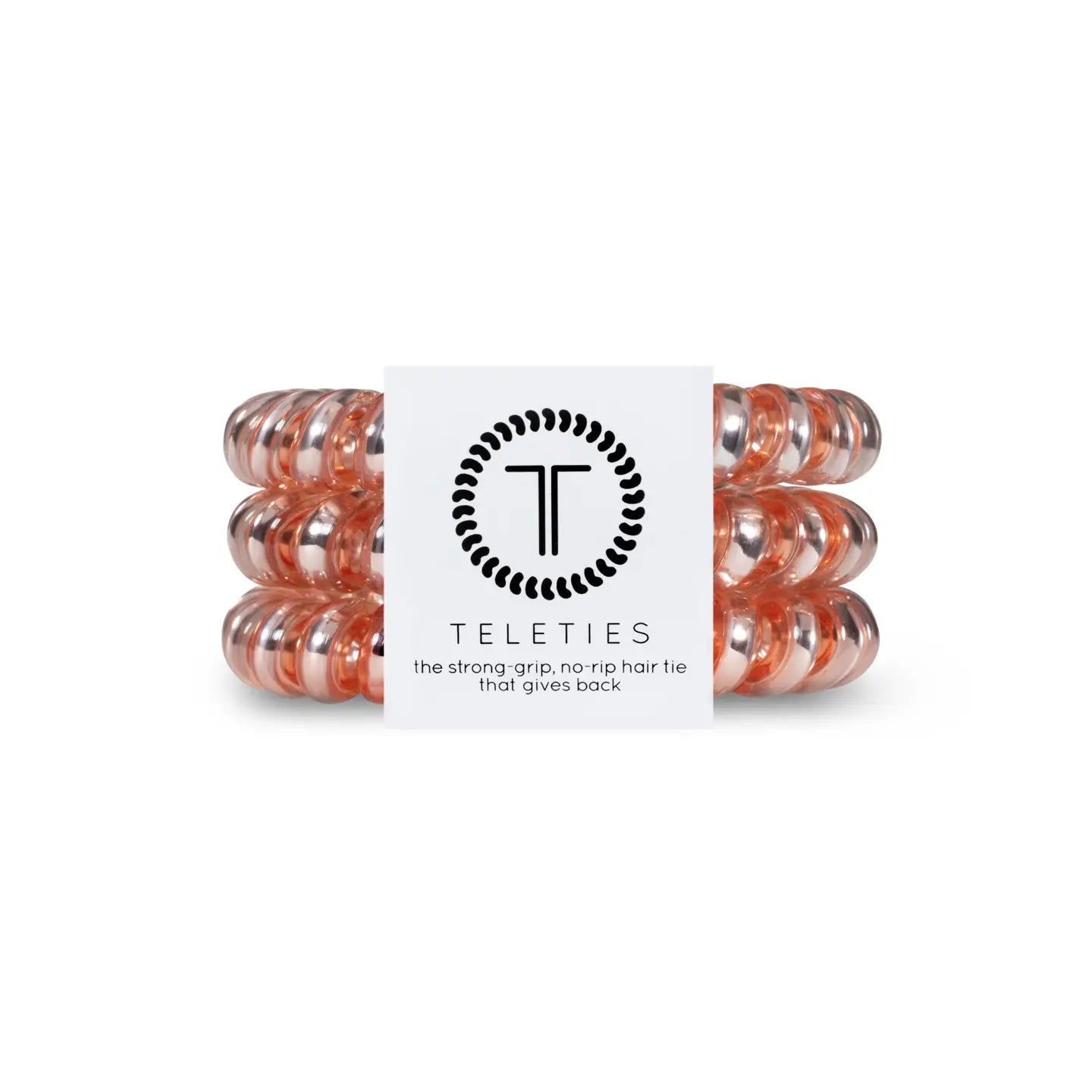 Teleties- Large Spiral Hair Coils- Millennial Pink