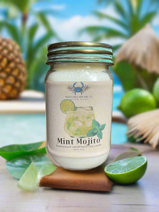 MD Farm Girl 16 oz Candle- Mint Mojito