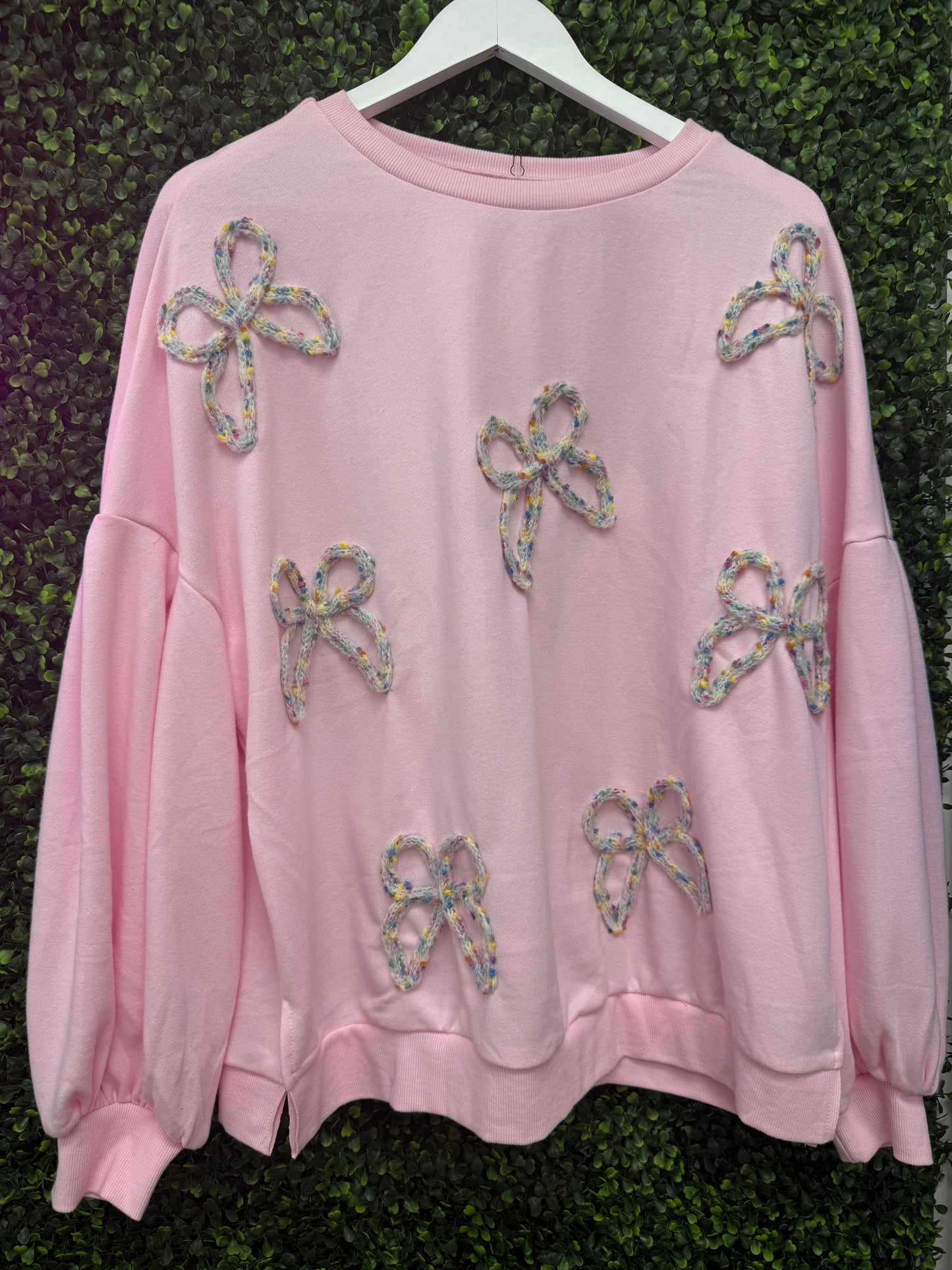 Pink Butterfly Detailed Top