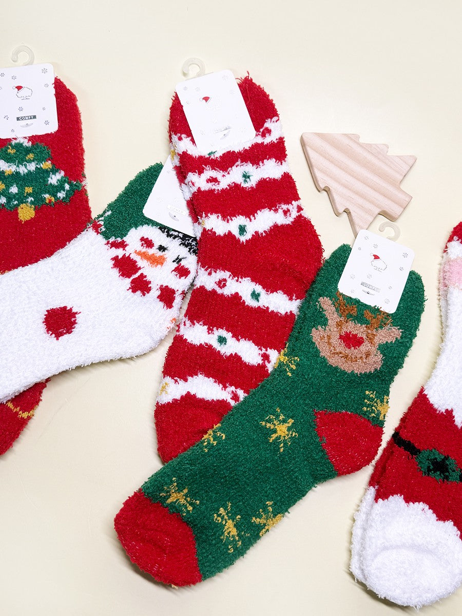 $4 Holiday Fuzzy Socks