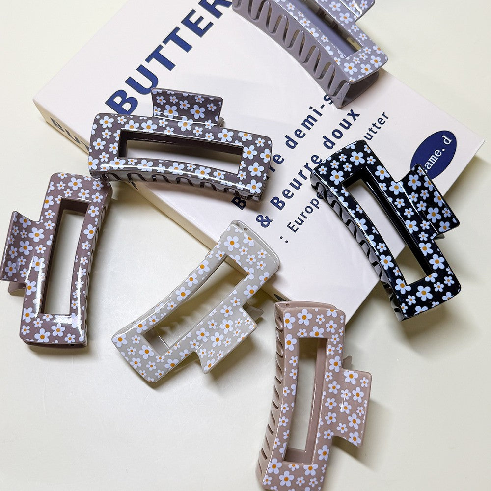 $5 Flower Print Claw Clip