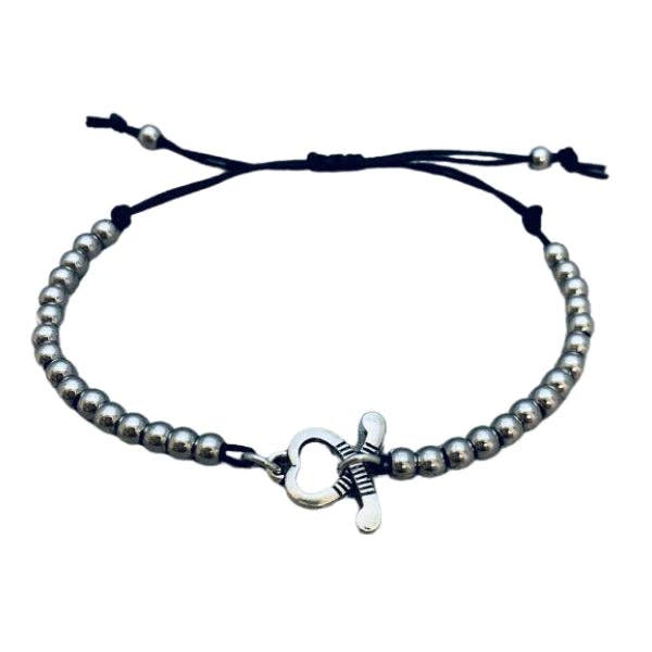 Field Hockey Adjustable Beaded Bracelet