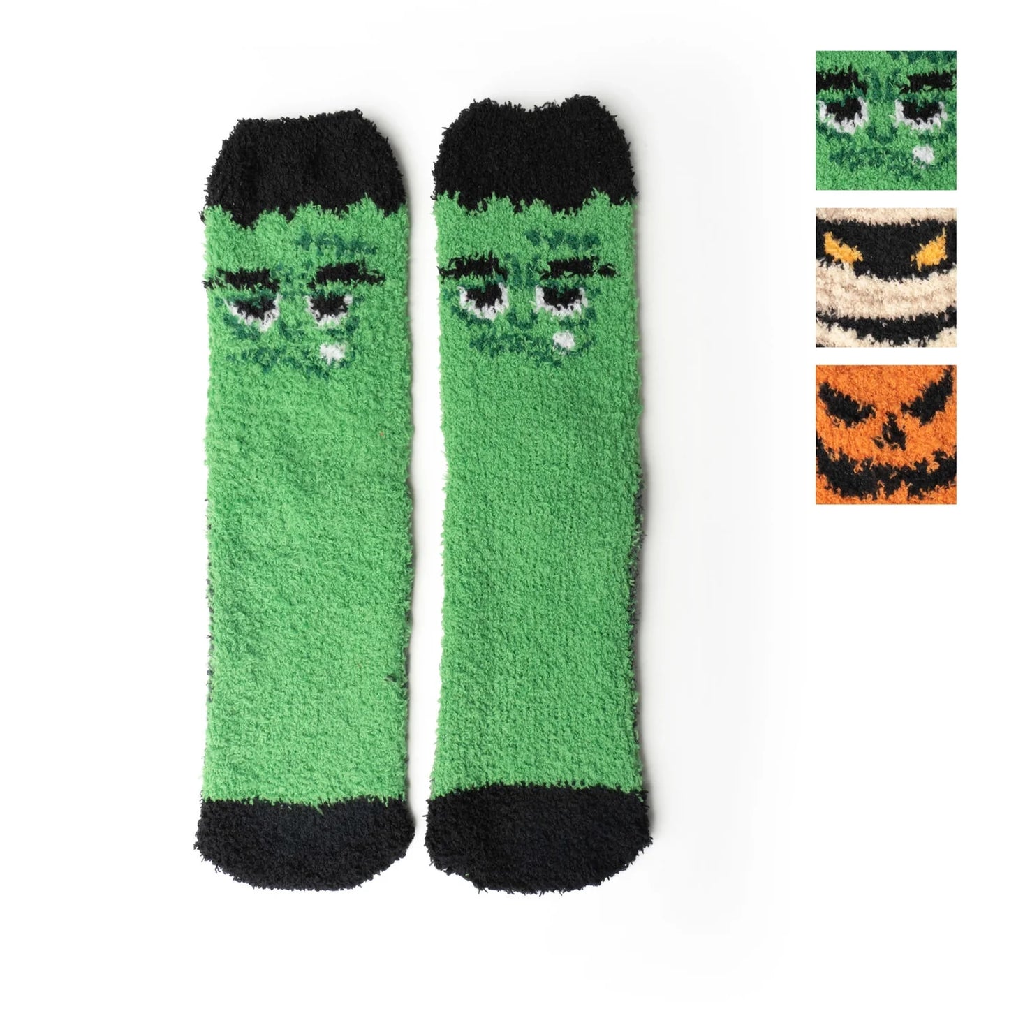 Toasty Terrors Fuzzy Halloween Socks- Multiple Designs