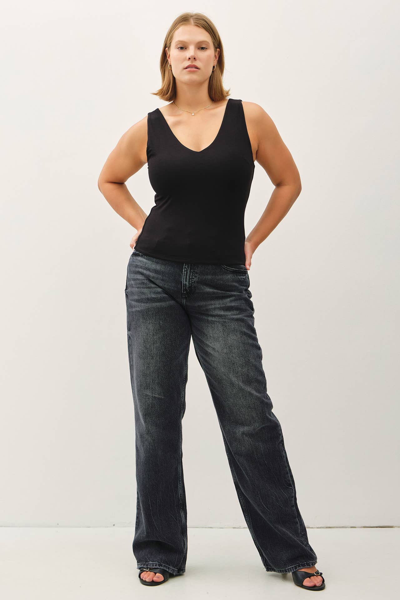 Basic V-Neck Tank- Multiple Colors
