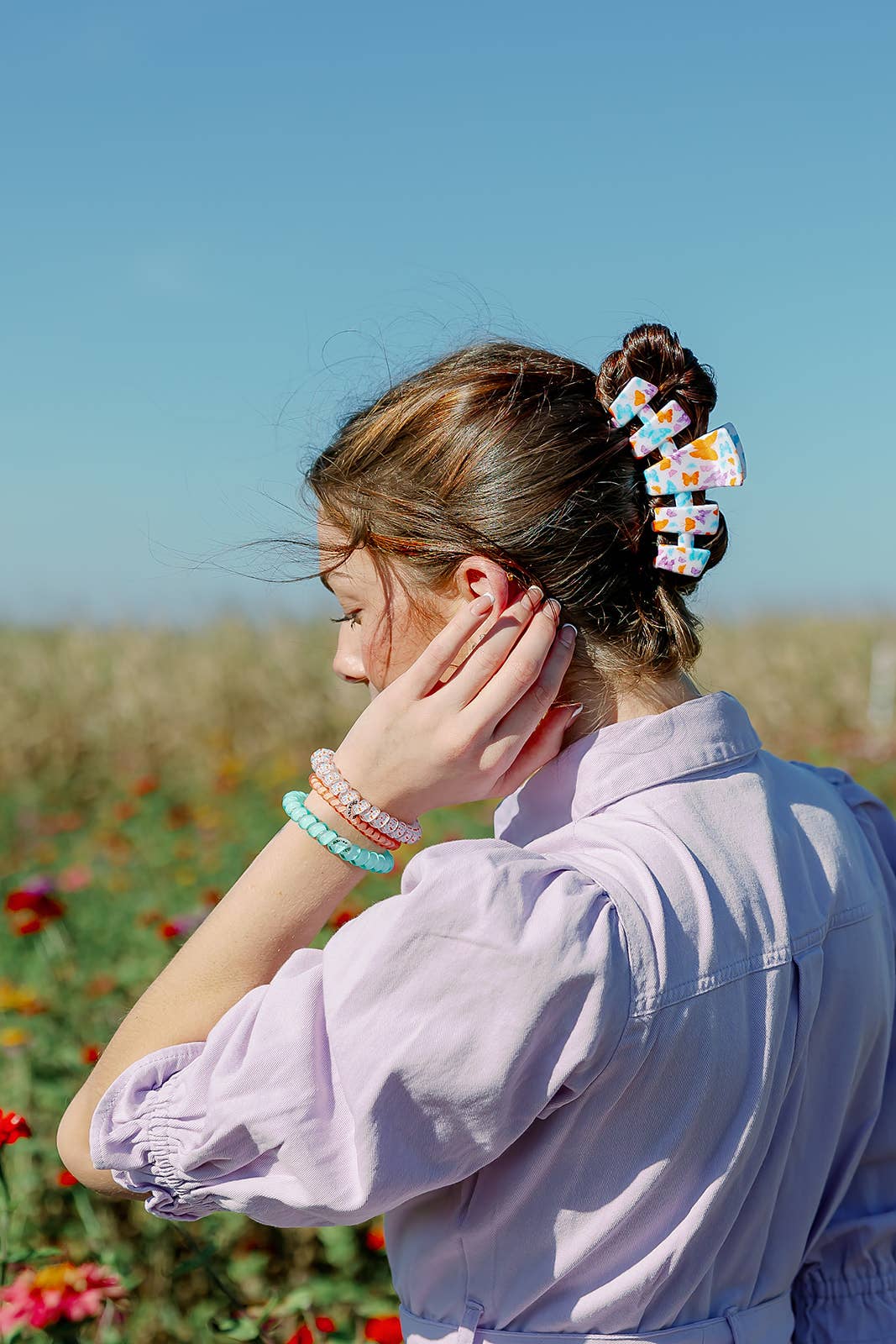 Classic Hair Clip | Large | Fluttering By