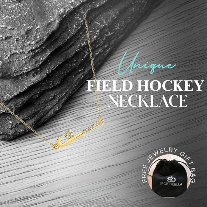 Field Hockey Stick Necklace