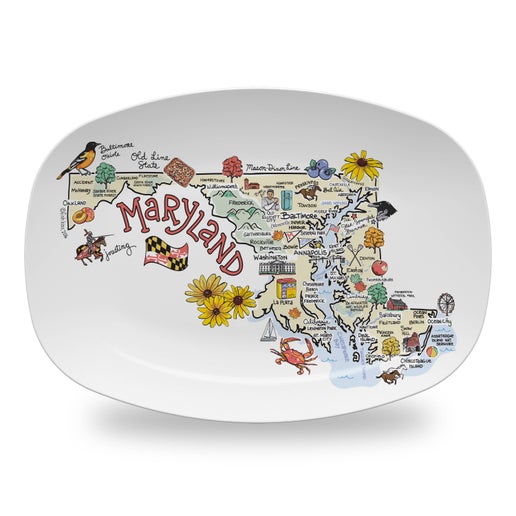 Mayland Themed Large Platter Dish