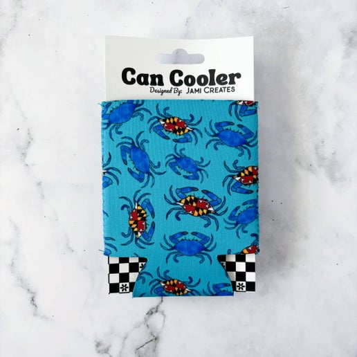 Maryland Blue Crab Can Cooler Wide