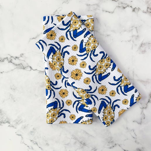 Maryland Blue Crab Kitchen Towel