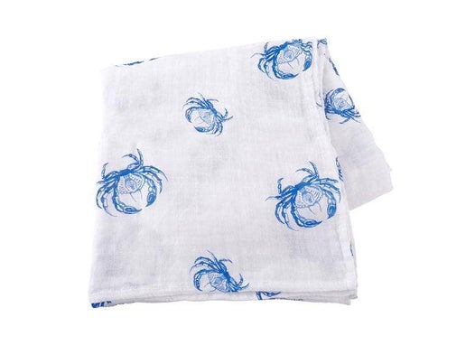 Blue Crab Swaddle Blanket