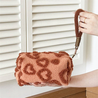 Plush Large Makeup Bag Cute Travel Storage Pouch_CUAB00641