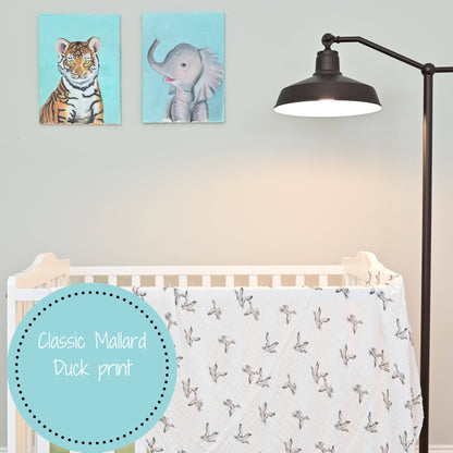 Quackin'up Baby Muslin Cotton Swaddle Blanket