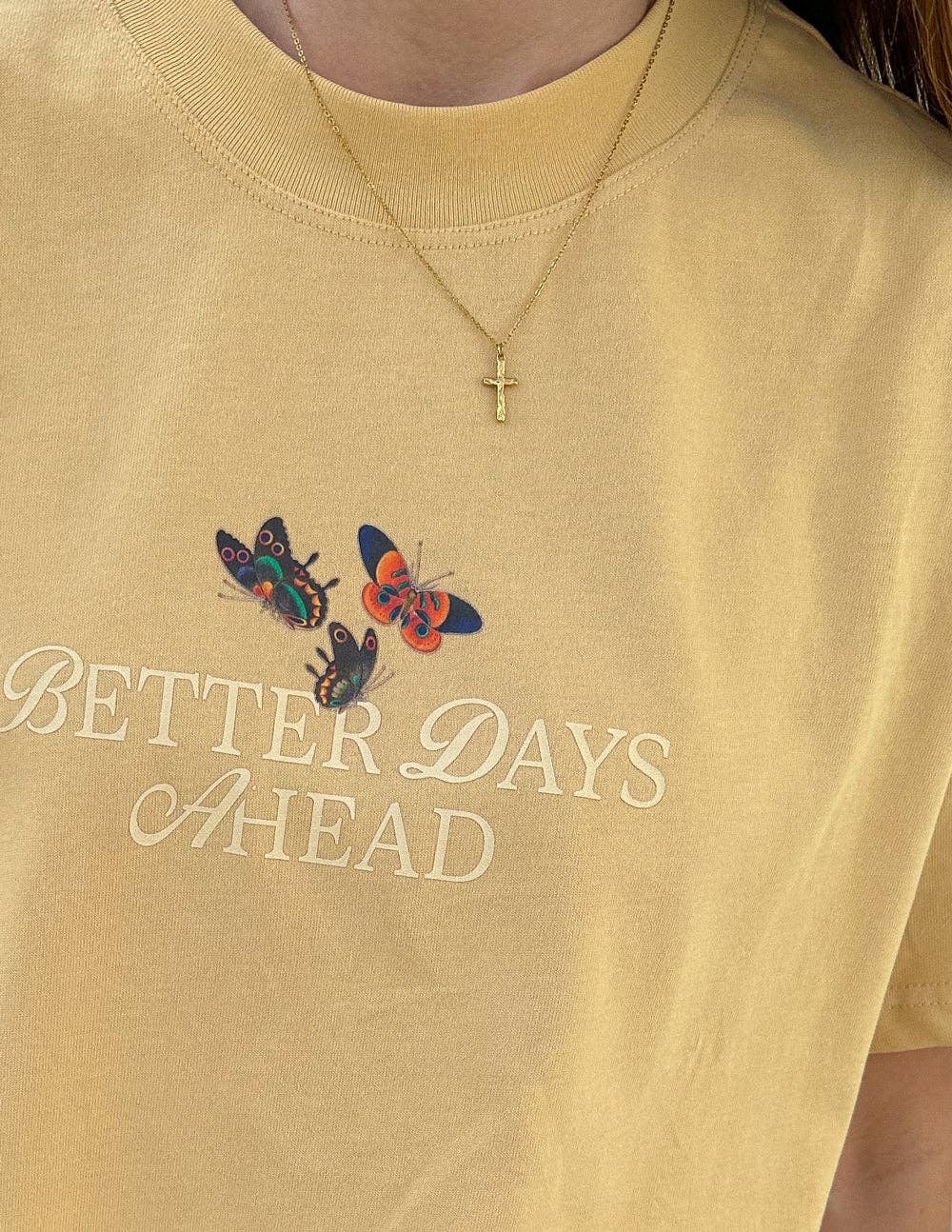 Textured Cross Necklace