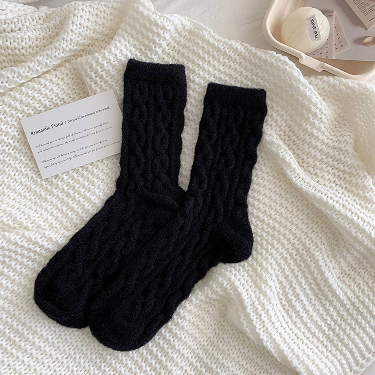 Cozy Thick Plush Hemp-Knit Socks for Fall & Winter_CWMS0881