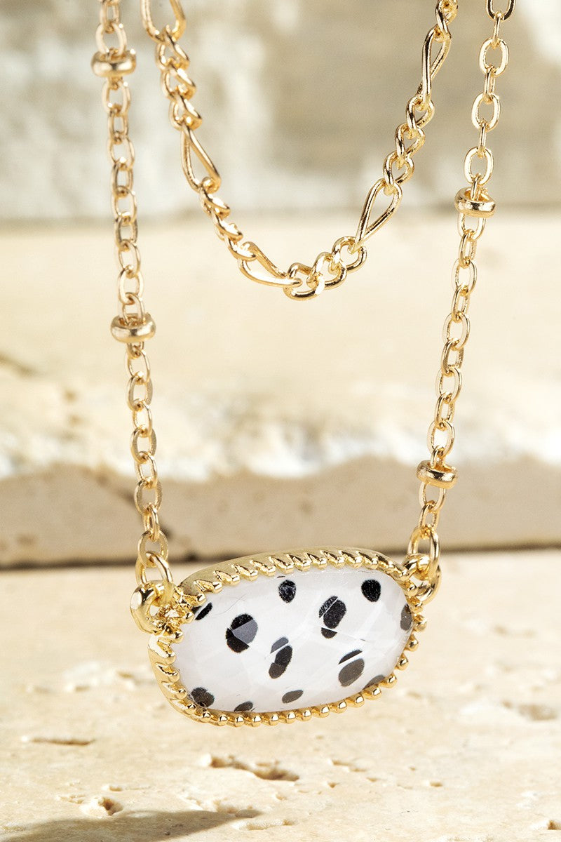 Dalmatian Pendant Necklace