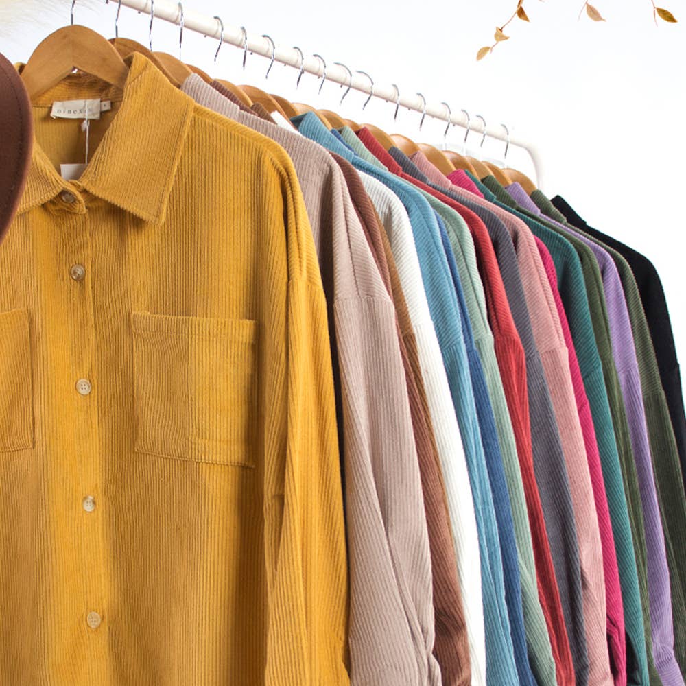 LOOSE FIT CORDUROY SHIRTS JACKET