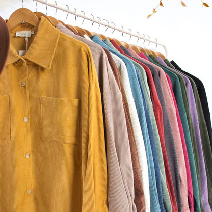LOOSE FIT CORDUROY SHIRTS JACKET
