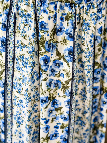 Blue Floral Maxi Dress