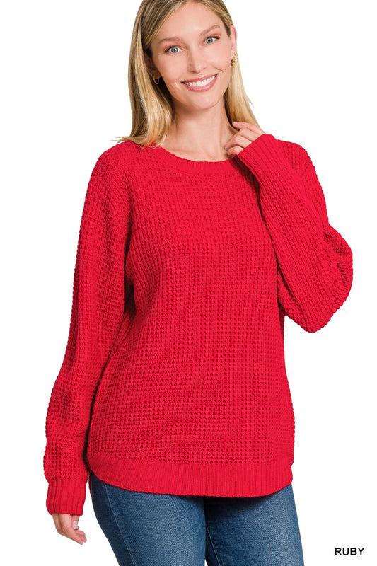 Ruby Waffle Knit Sweater