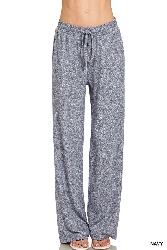 Navy Melange Hacci Lounge Pants