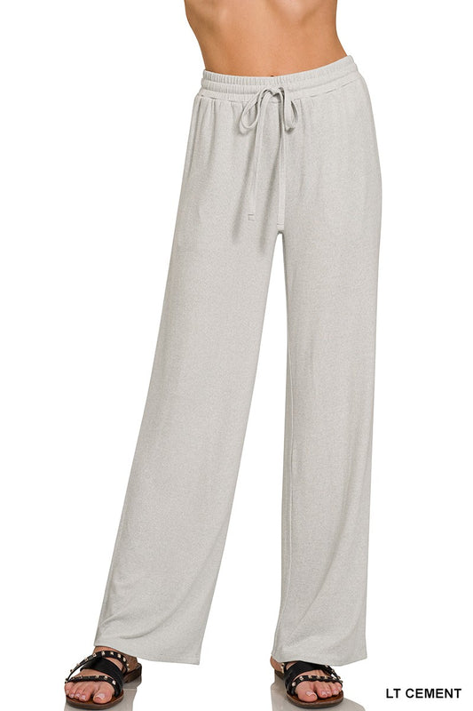 Light Grey Melange Hacci Lounge Pants