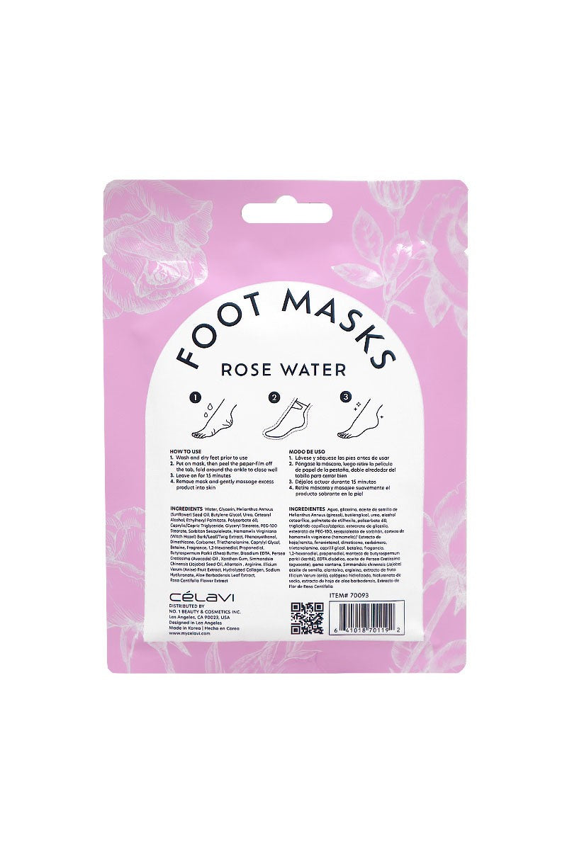 Rose Water Foot Masks