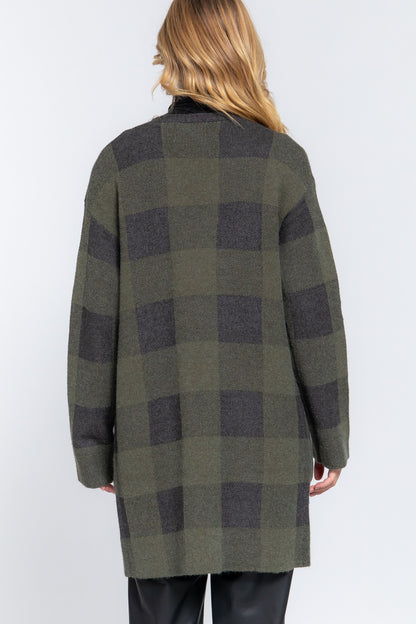 Olive/Charcoal Cardigan