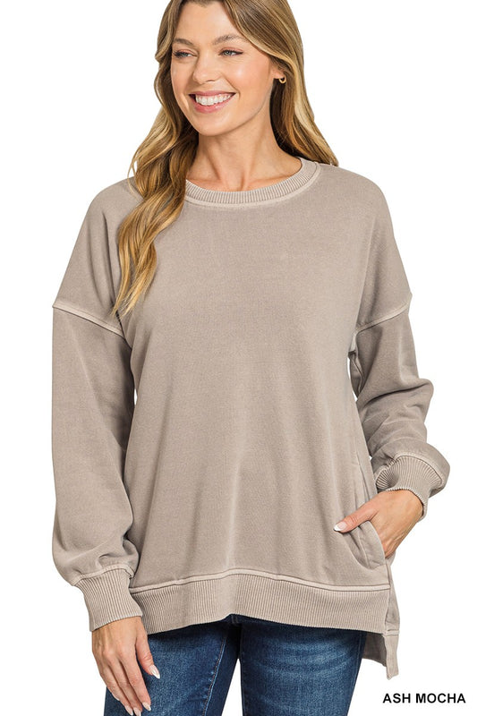 Ash Mocha Fleece Pullover