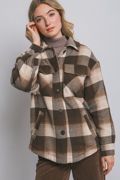 Chocolate Flannel with Sherpa Lining