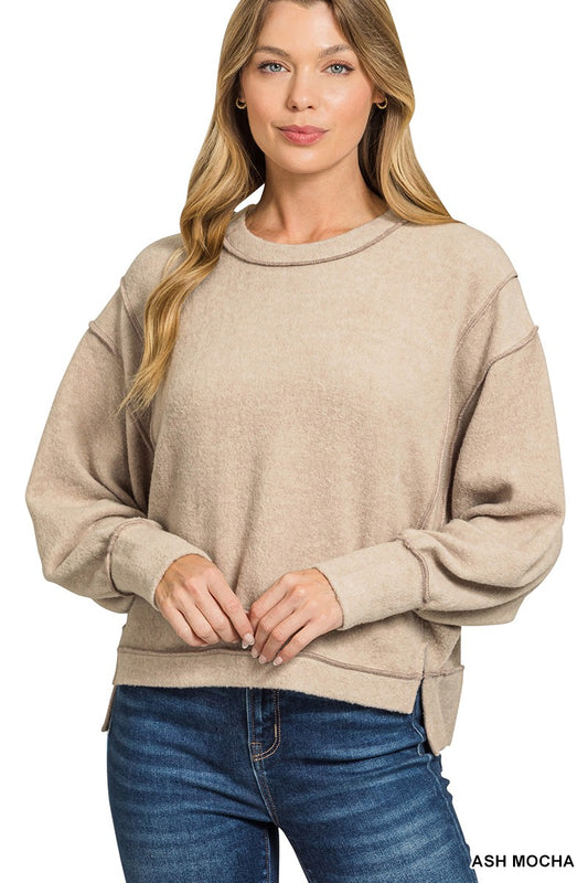 Ash Mocha Oversized Sweater