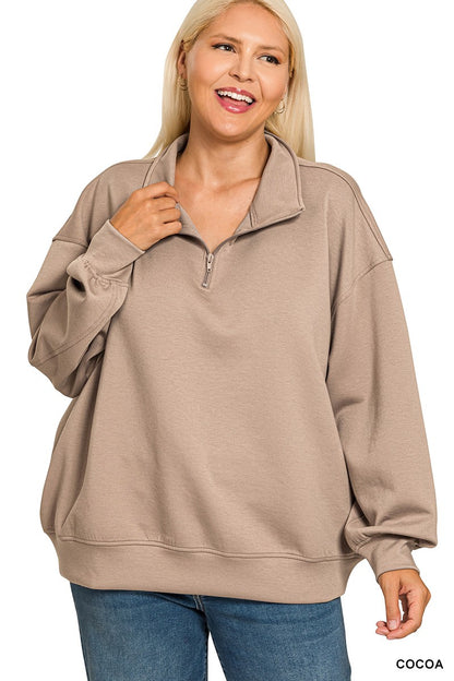 Cocoa 1/4 Zip Pullover