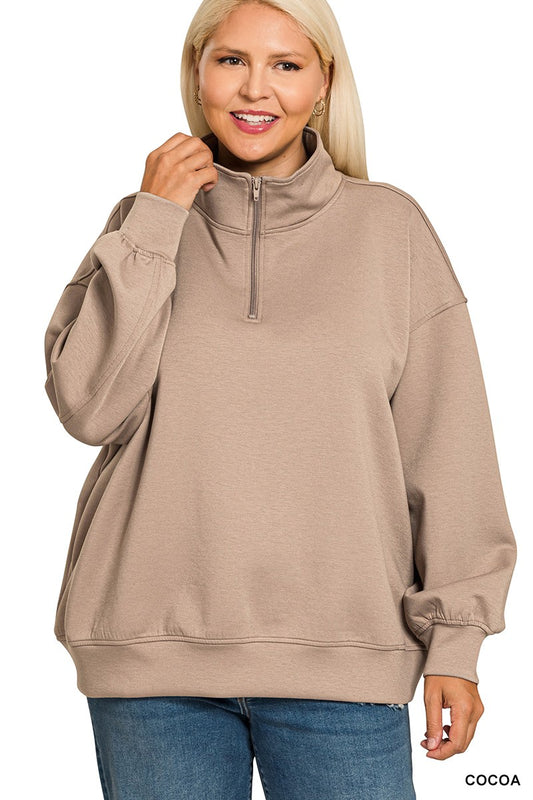 Cocoa 1/4 Zip Pullover