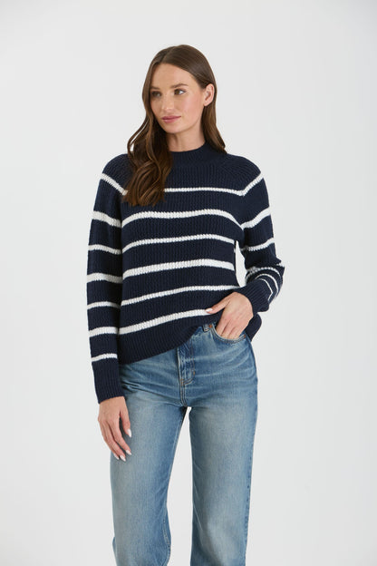 Navy/White Stripe Sweater