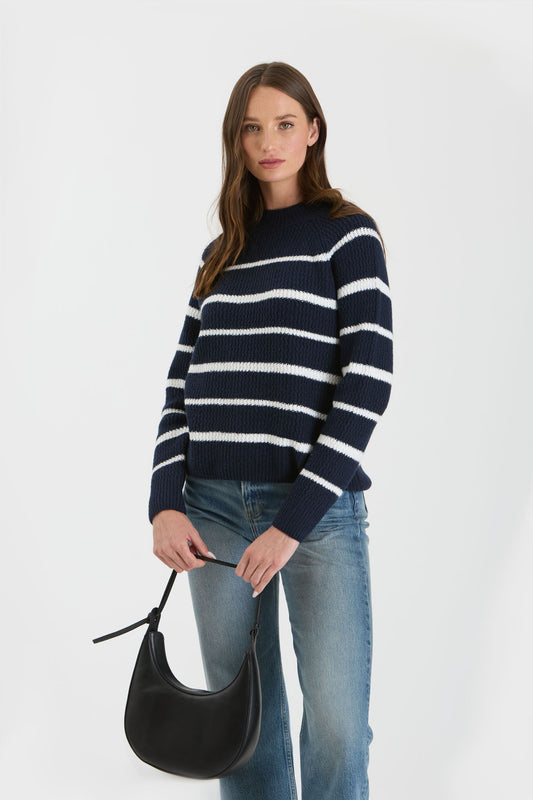 Navy/White Stripe Sweater