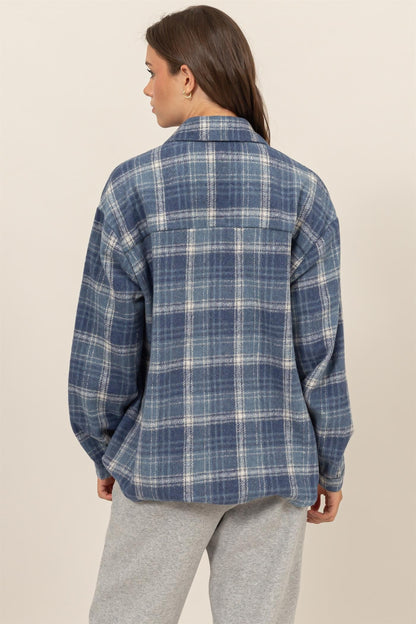 Blue Plaid Shacket