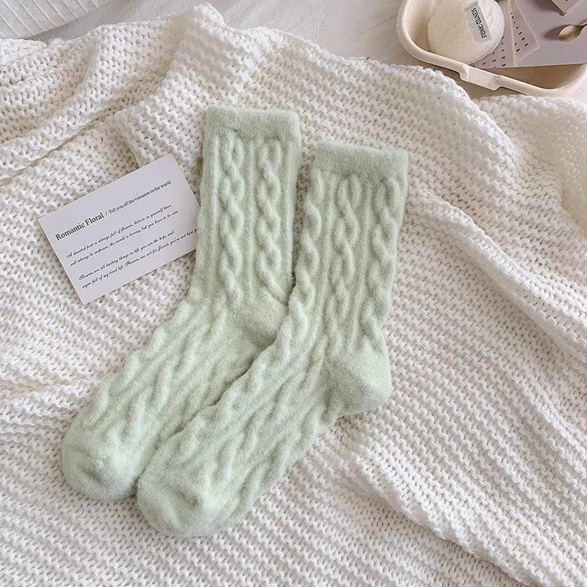 Cozy Thick Plush Hemp-Knit Socks for Fall & Winter_CWMS0881