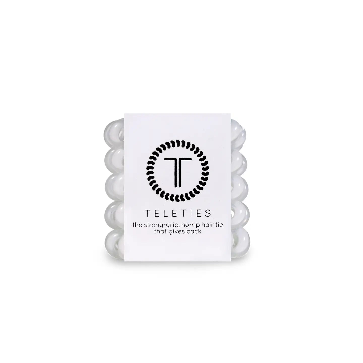 Teleties- Tiny Spiral Hair Coils- Coconut White
