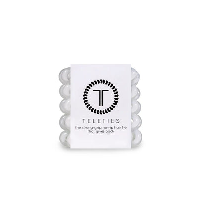 Teleties- Tiny Spiral Hair Coils- Coconut White